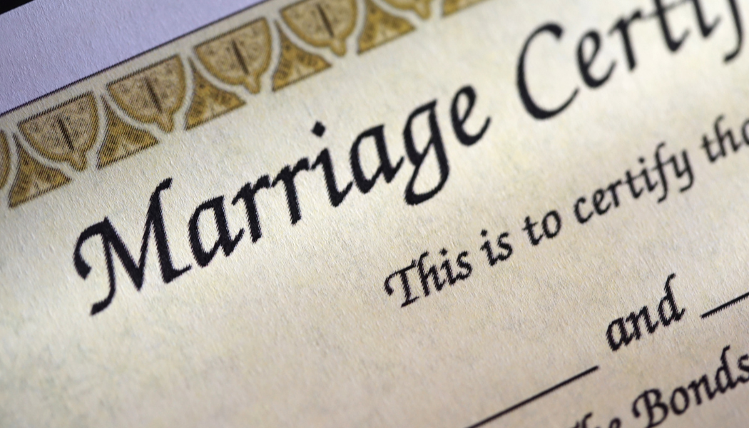 PA Marriage Certificate